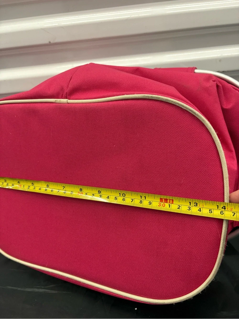 Pink Collapsible Tote Cooler Basket with Aluminum Frame